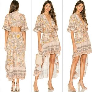 New spell x revolve amethyst bambi gown blush XS
